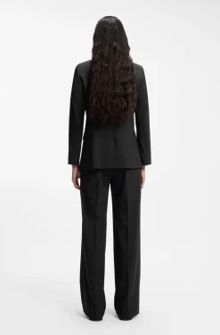 Regular-fit jacket with notch lapels