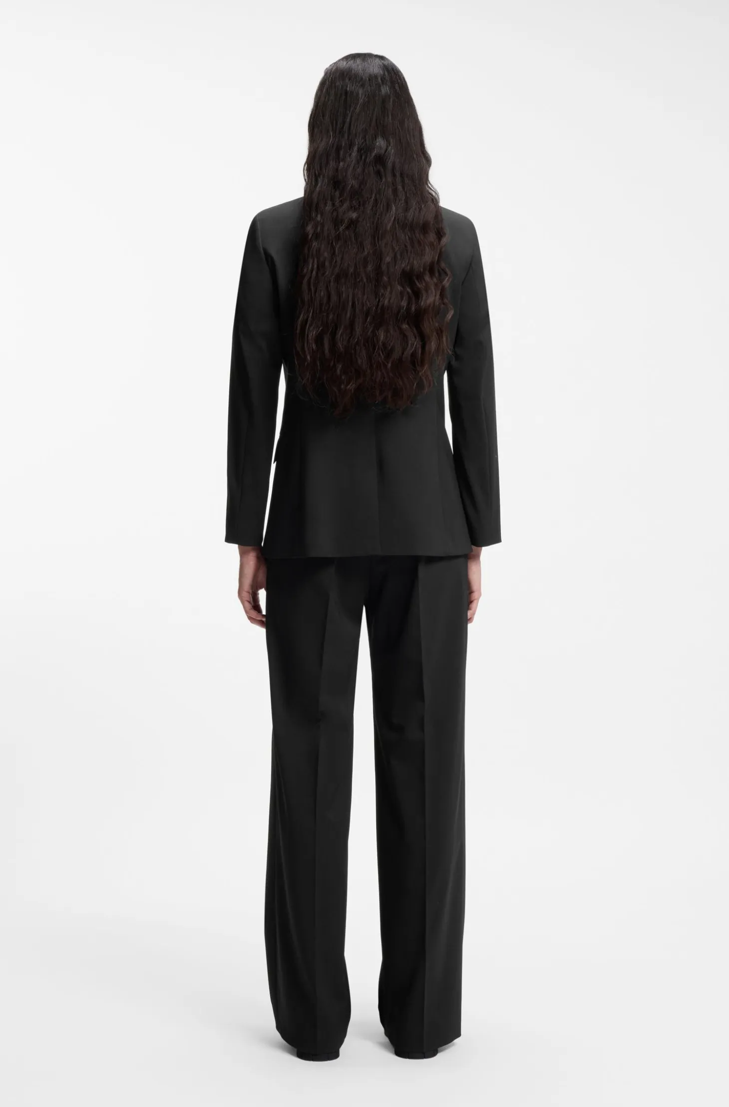 Regular-fit jacket with notch lapels