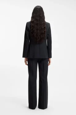 Regular-fit jacket with notch lapels