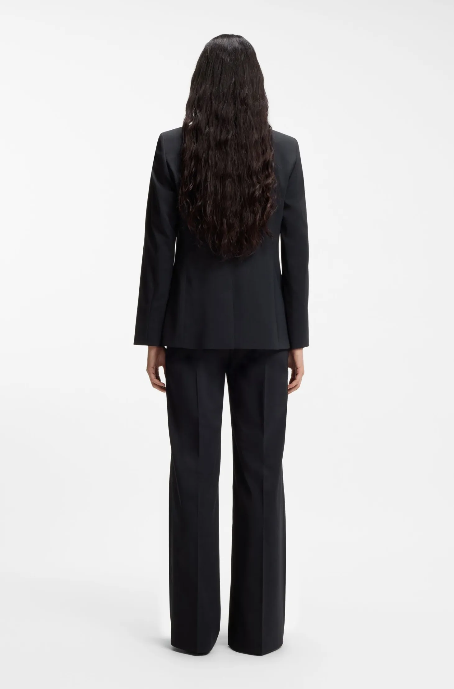 Regular-fit jacket with notch lapels