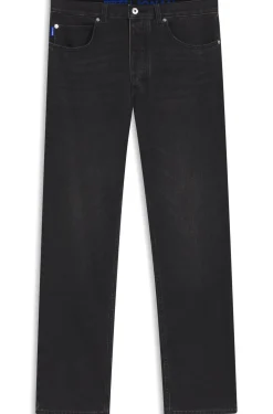 Regular-fit jeans in dark-grey denim