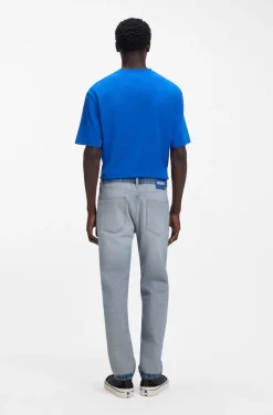 Regular-fit jeans in inside-out denim