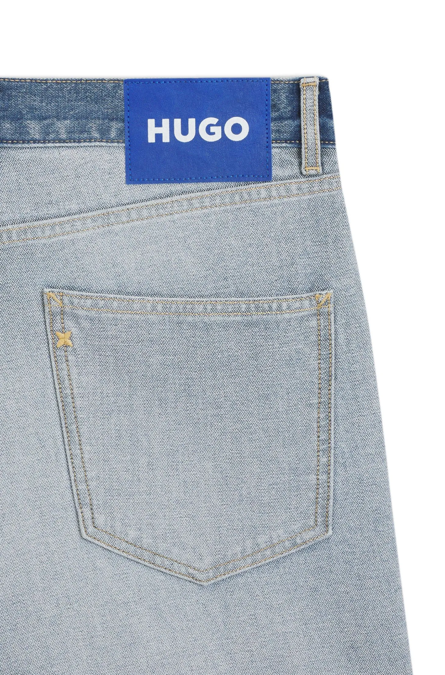 Regular-fit jeans in inside-out denim