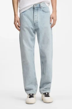 Regular-fit jeans in light-blue denim