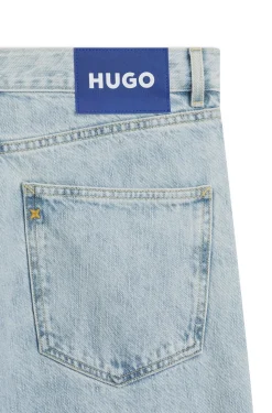Regular-fit jeans in light-blue denim