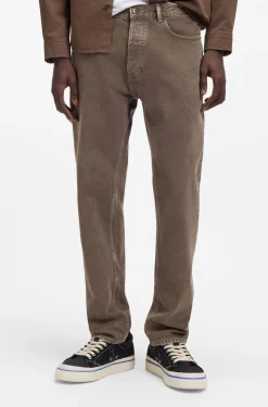 Regular-fit jeans in washed denim