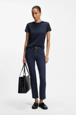 Regular-fit kick flare jeans in stretch denim