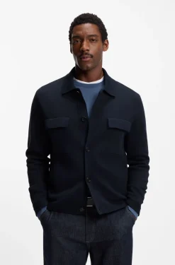 Regular-fit overshirt in cotton