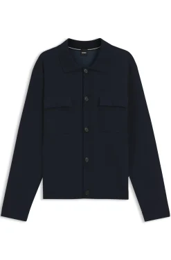 Regular-fit overshirt in cotton
