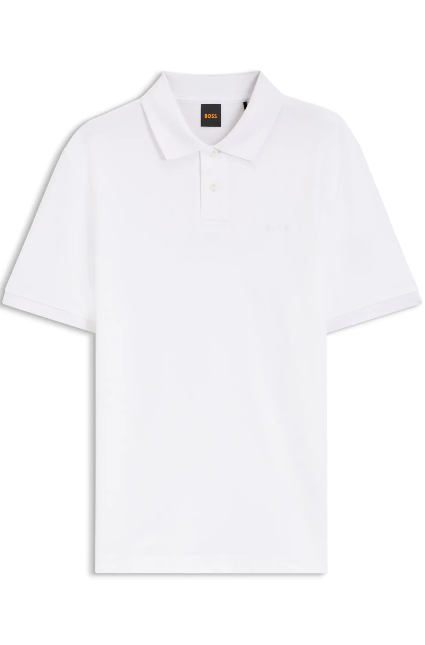 Regular-fit polo shirt in honeycomb-structured cotton piqué