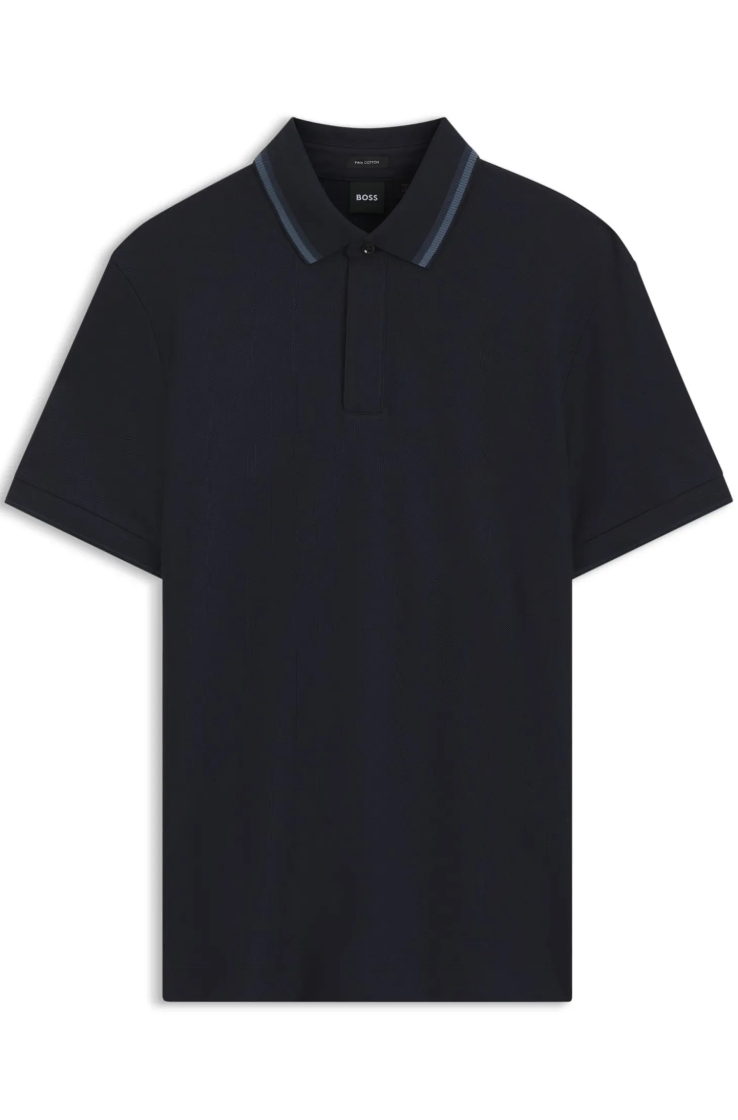 Regular-fit polo shirt in structured cotton piqué