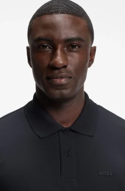 Regular-fit polo with embroidered logo