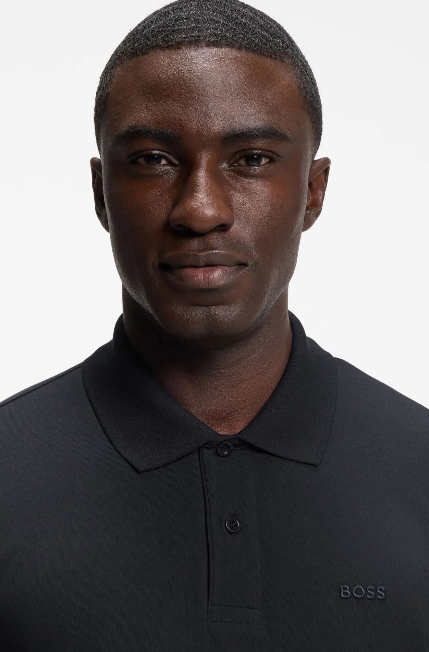 Regular-fit polo with embroidered logo