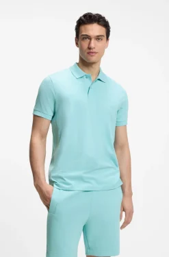Regular-fit polo with embroidered logo