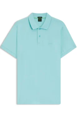 Regular-fit polo with embroidered logo