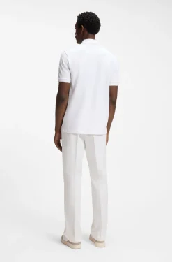 Regular-fit polo with zip closure