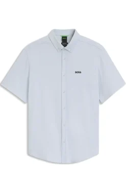 Regular-fit shirt in cotton jersey