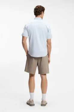 Regular-fit shirt in cotton jersey