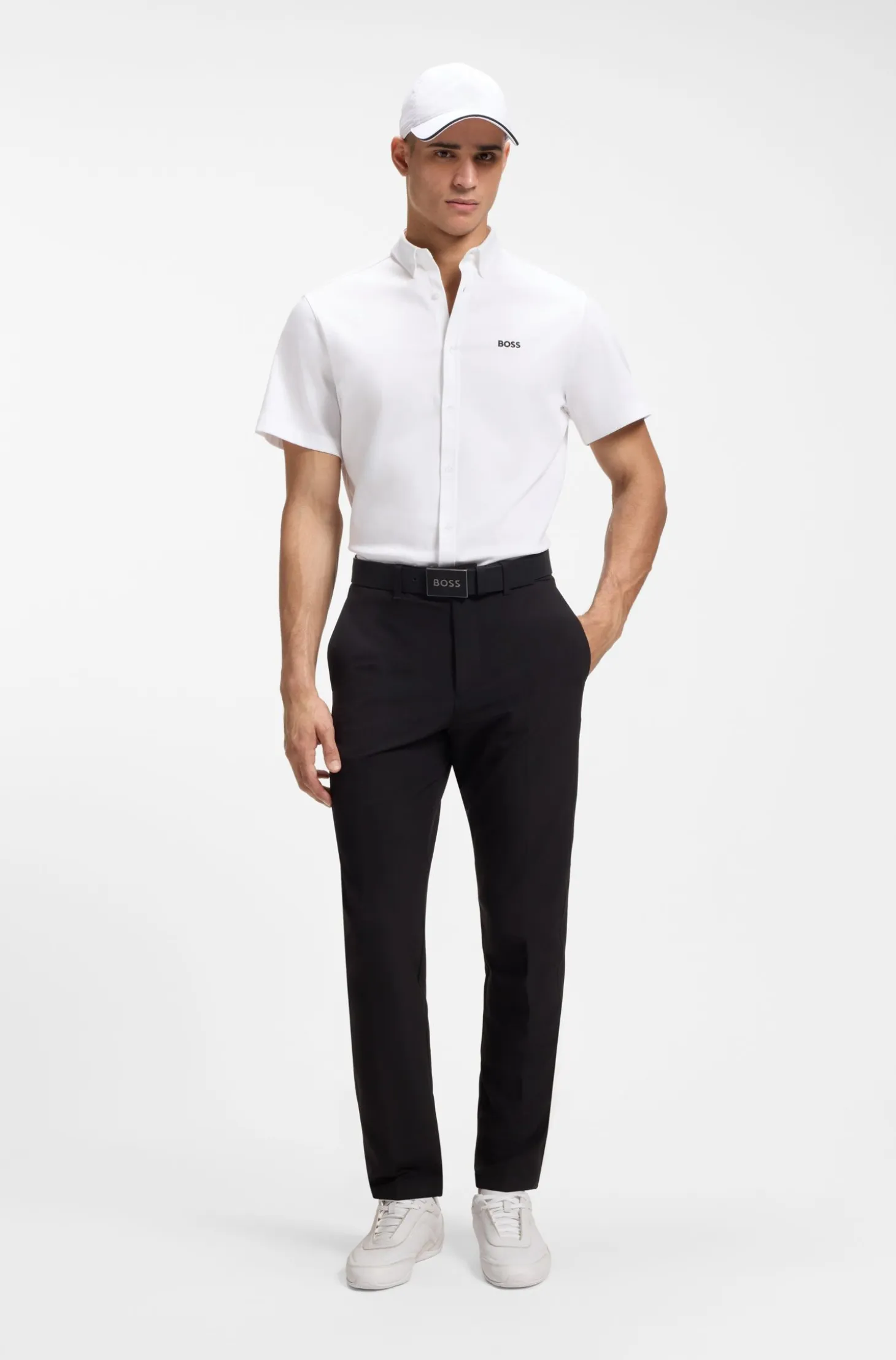 Regular-fit shirt in cotton jersey