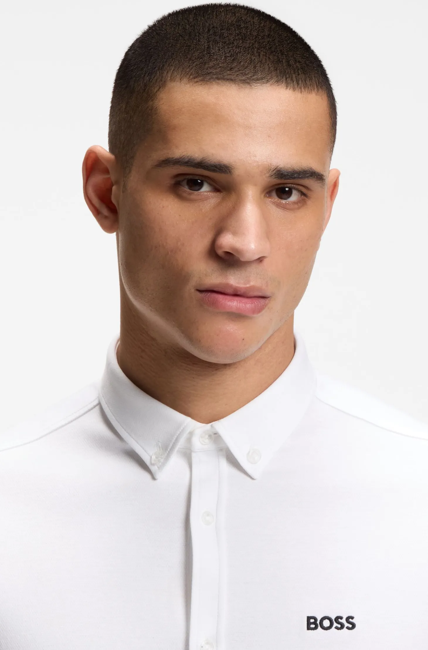 Regular-fit shirt in cotton jersey