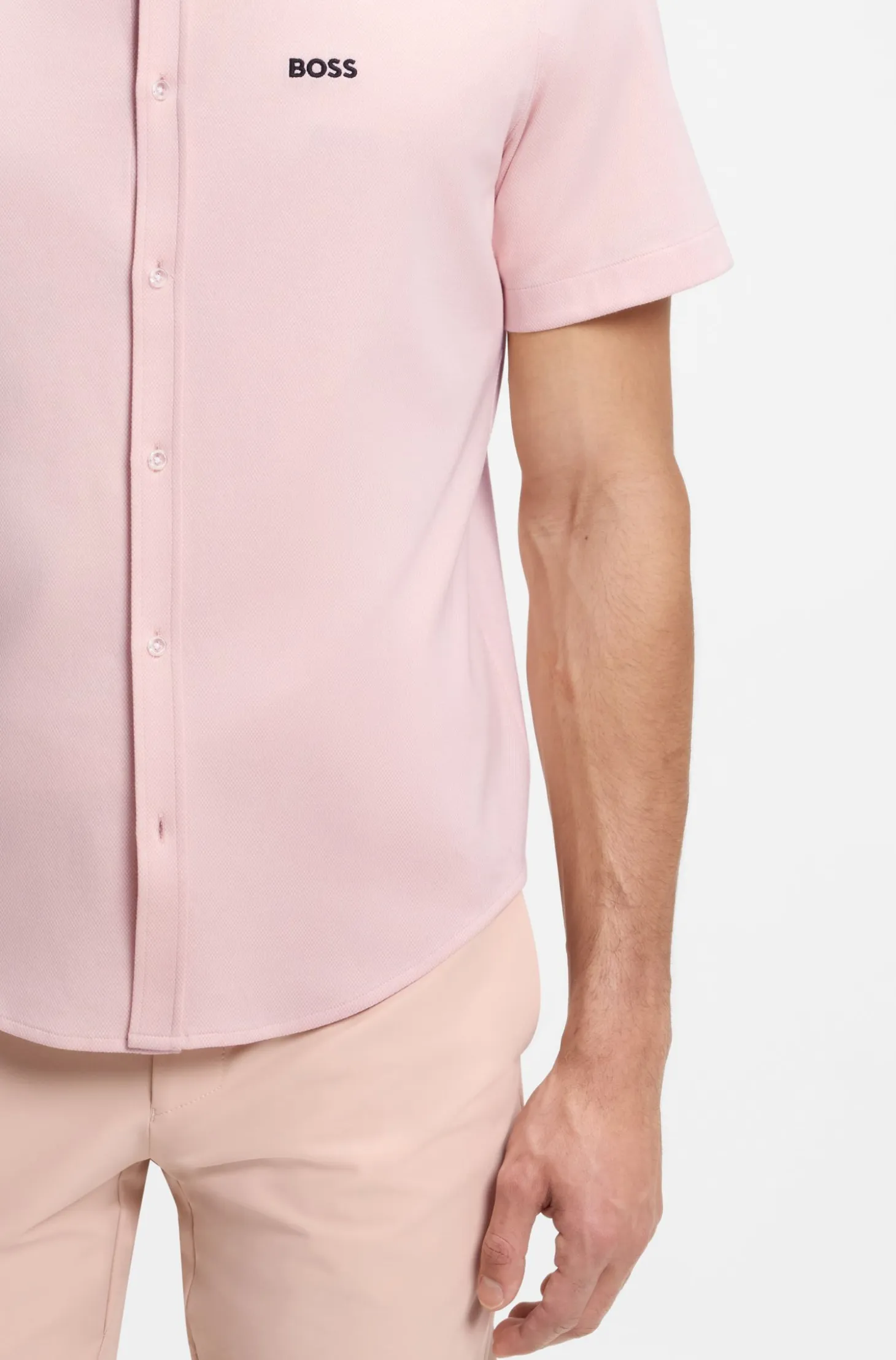 Regular-fit shirt in cotton jersey