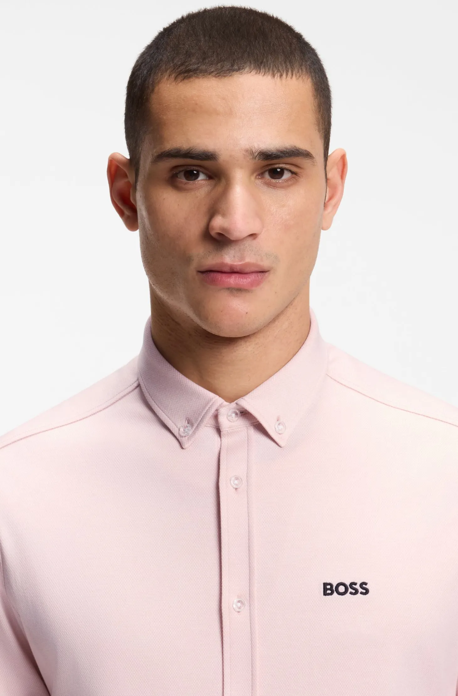 Regular-fit shirt in cotton jersey