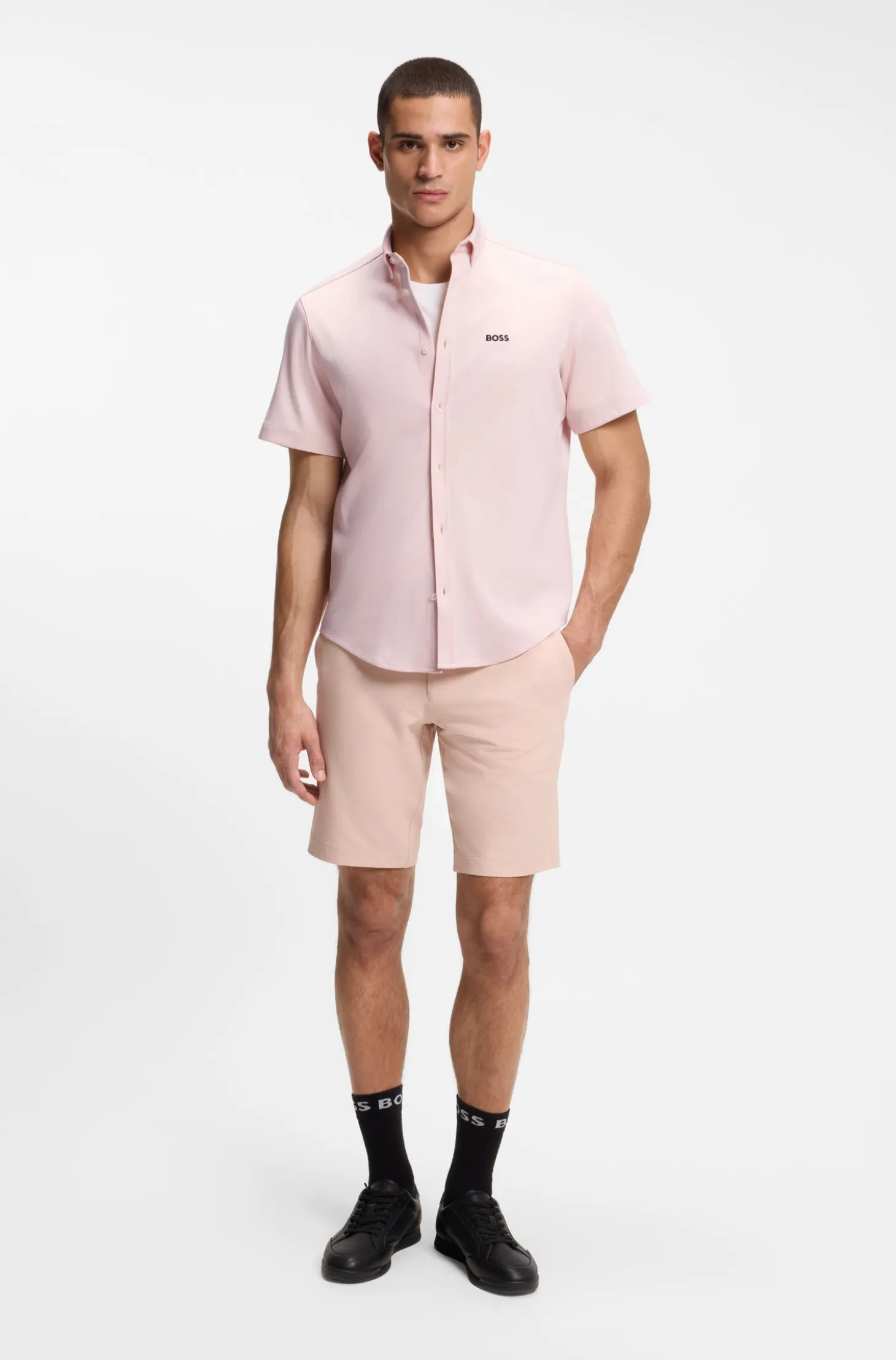 Regular-fit shirt in cotton jersey