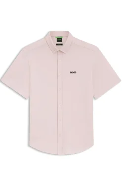 Regular-fit shirt in cotton jersey