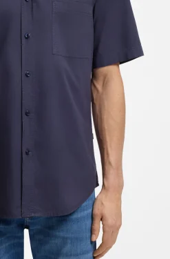 Regular-fit shirt in cotton poplin