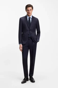 Regular-fit shirt in easy-iron cotton poplin