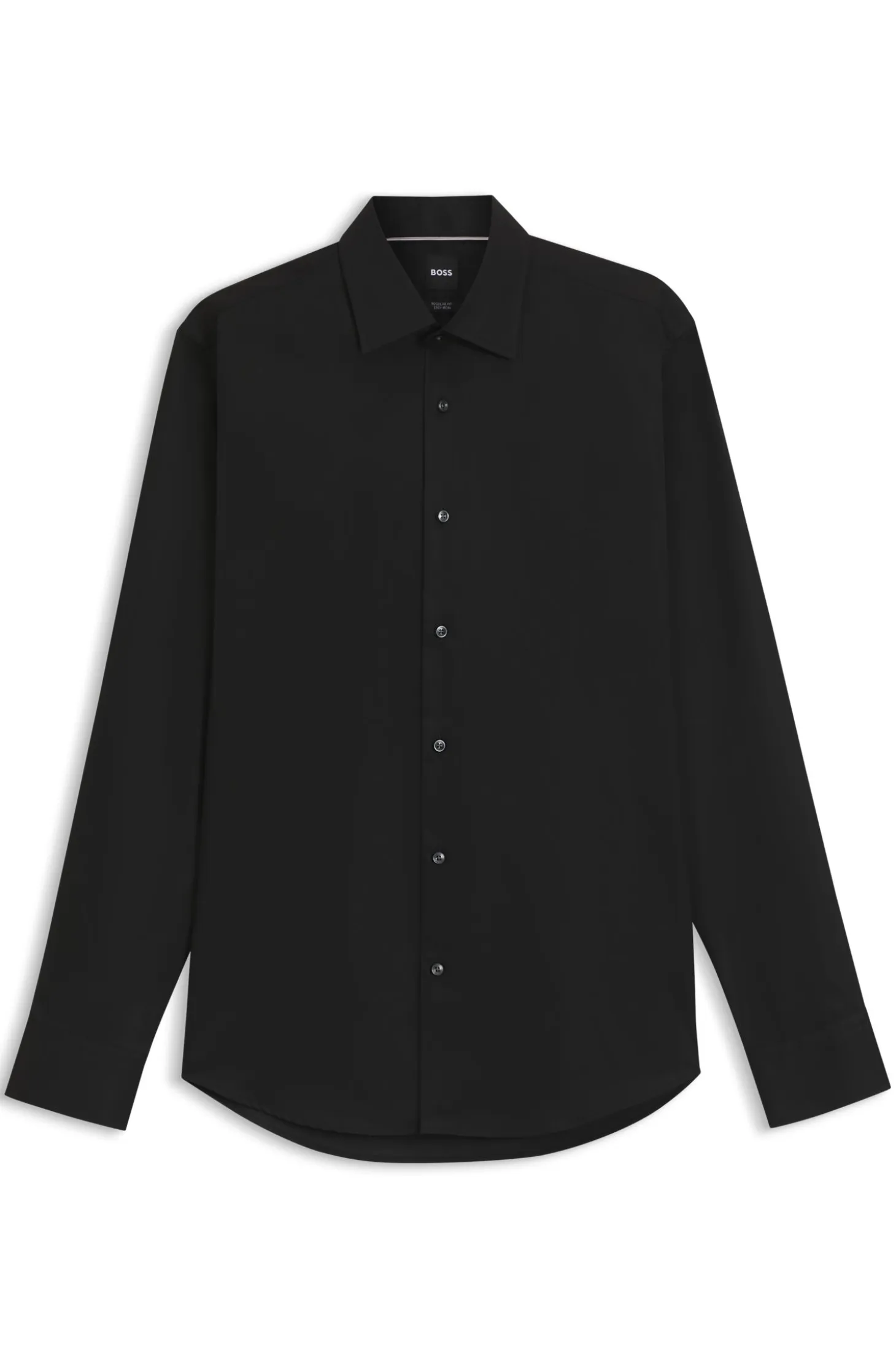 Regular-fit shirt in easy-iron cotton poplin