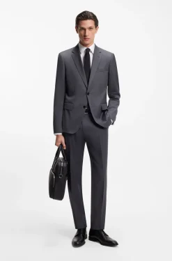 Regular-fit shirt in easy-iron cotton poplin