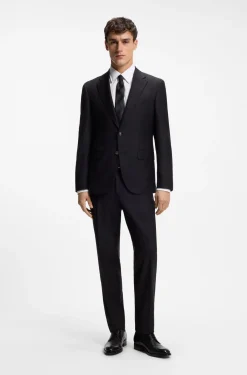 Regular-fit shirt in Italian-made cotton poplin