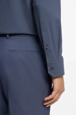 Regular-fit shirt in performance-stretch jersey