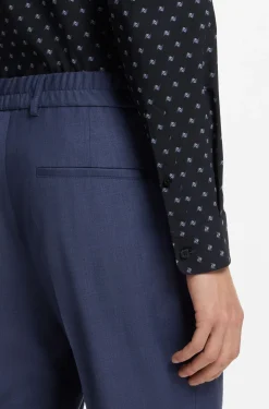 Regular-fit shirt in printed performance-stretch jersey
