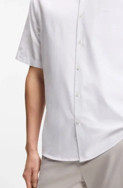 Regular-fit shirt in soft-washed Oxford cotton
