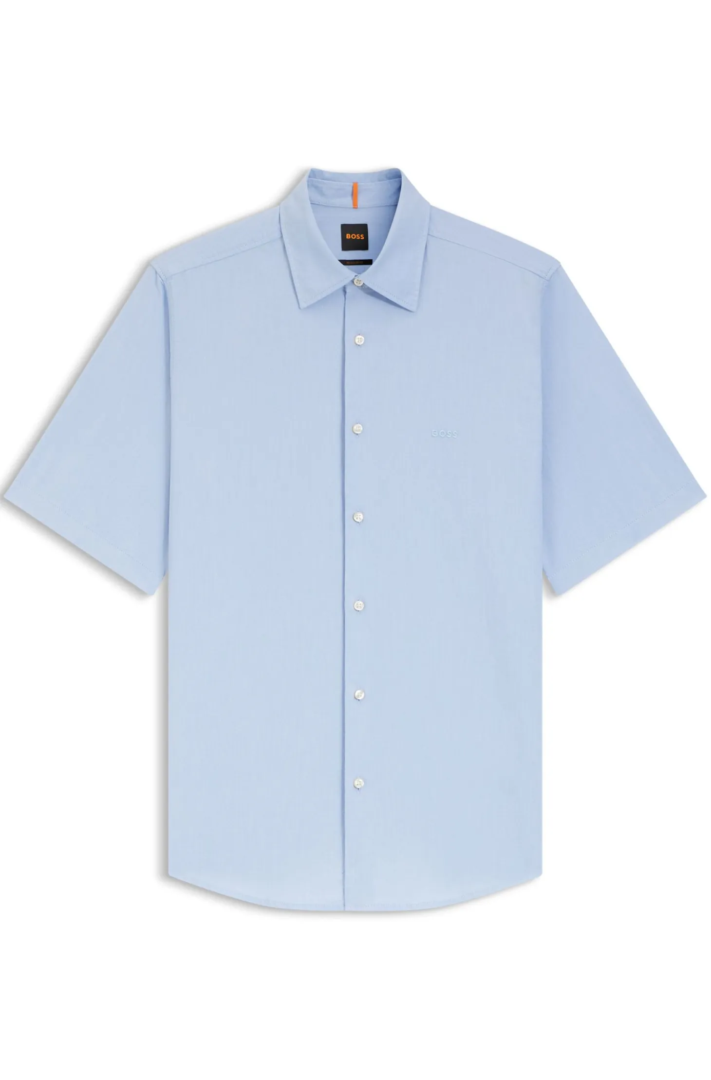 Regular-fit shirt in soft-washed Oxford cotton
