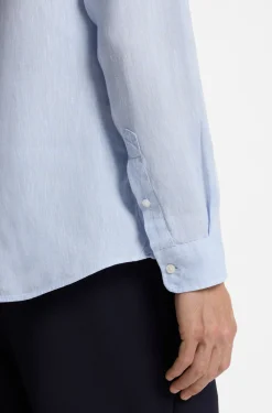 Regular-fit shirt in washed linen