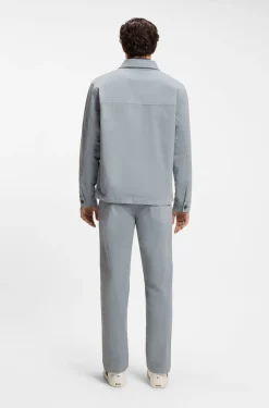Regular-fit stretch-cotton denim shirt