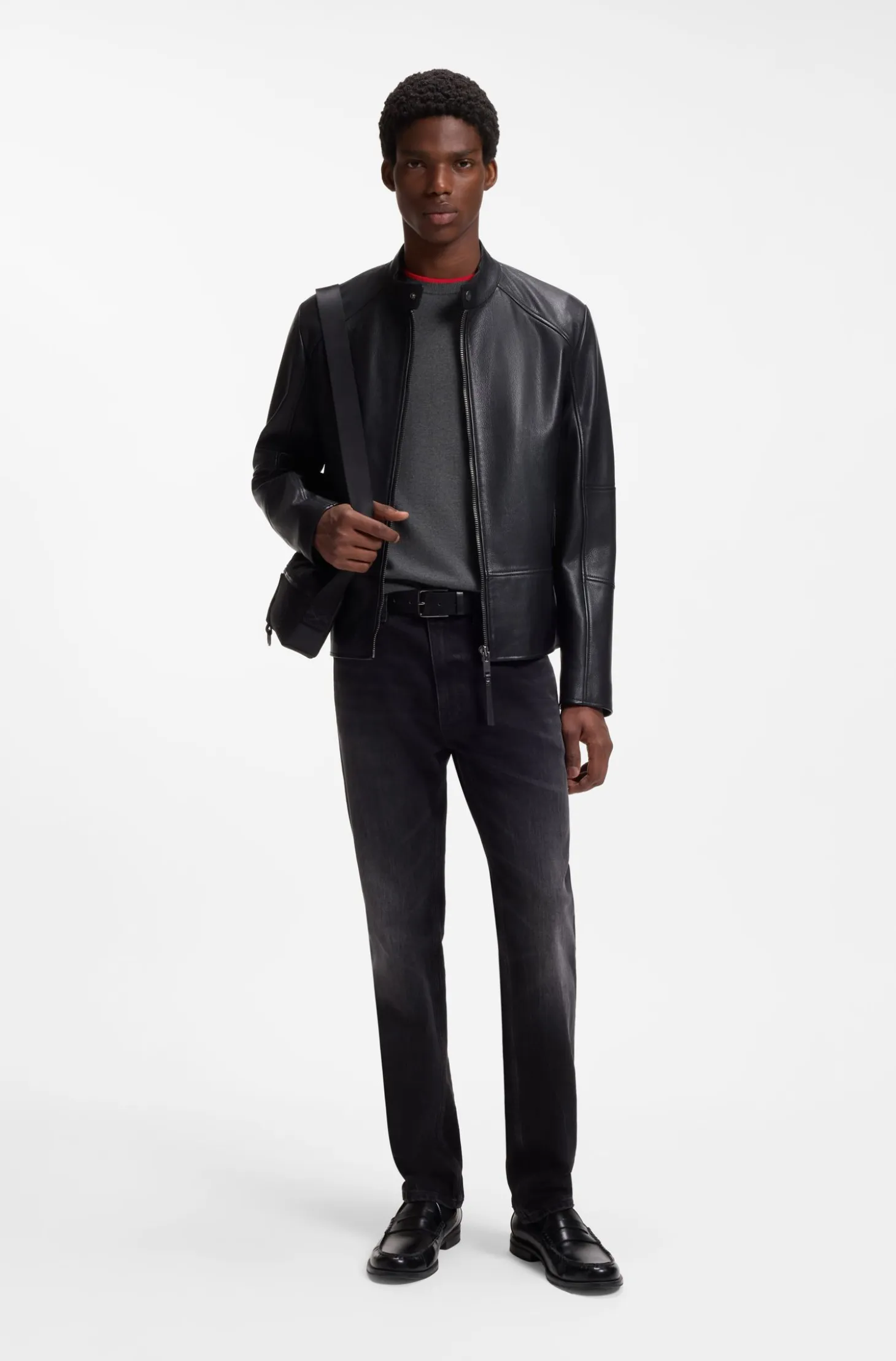 Regular-fit sweater in a cotton blend