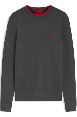 Regular-fit sweater in a cotton blend