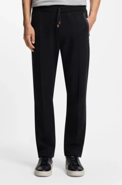 Regular-fit tracksuit bottoms in a cotton blend
