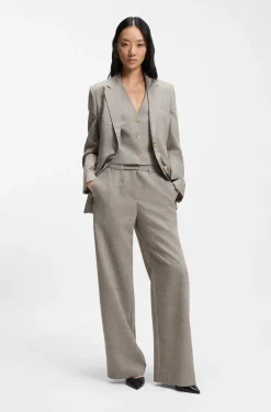 Regular-fit trousers in a wool blend