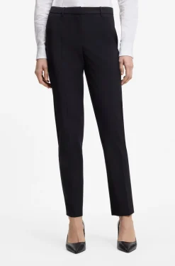 Regular-fit trousers in Italian-made virgin wool