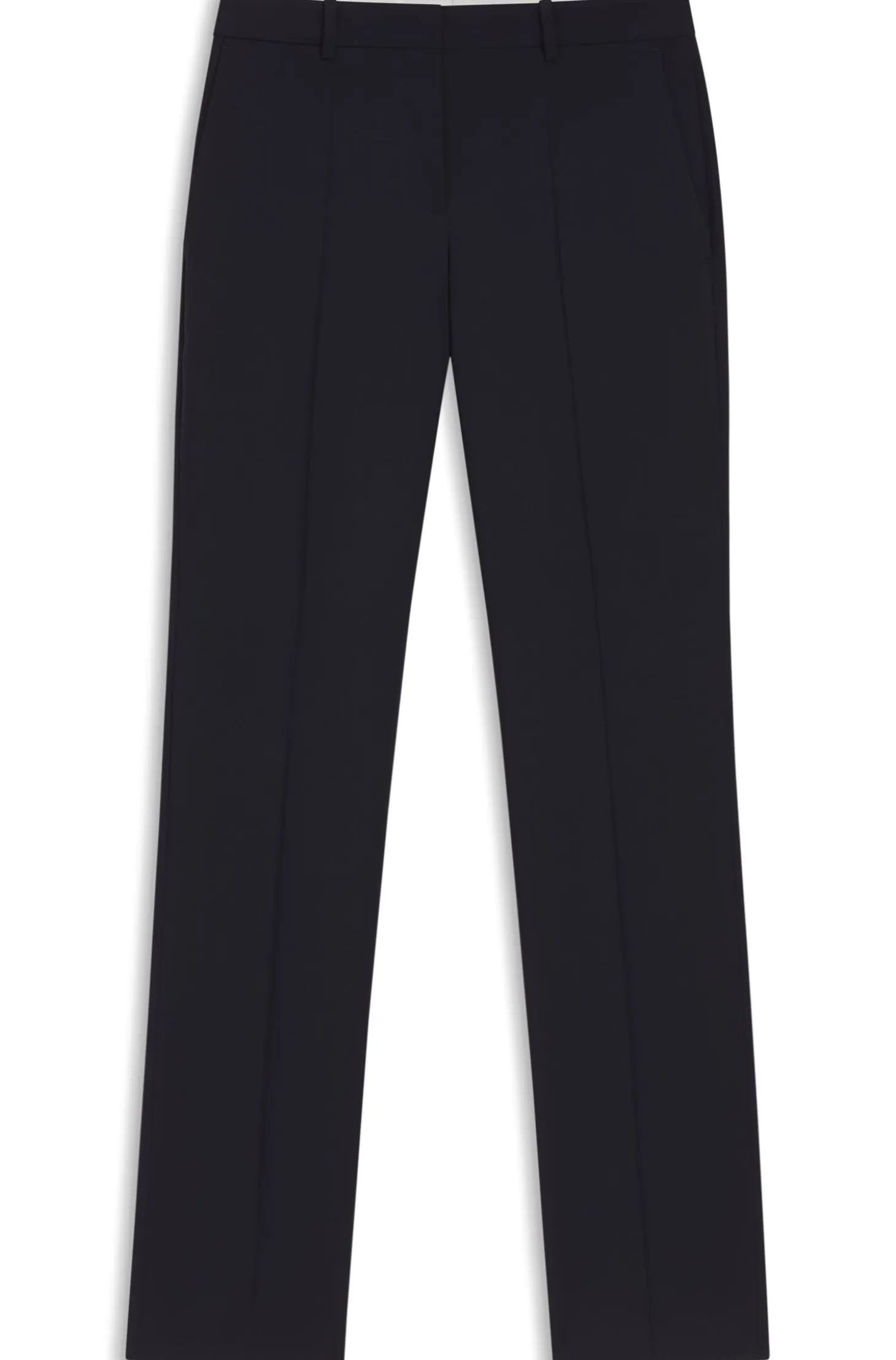 Regular-fit trousers in Italian-made virgin wool