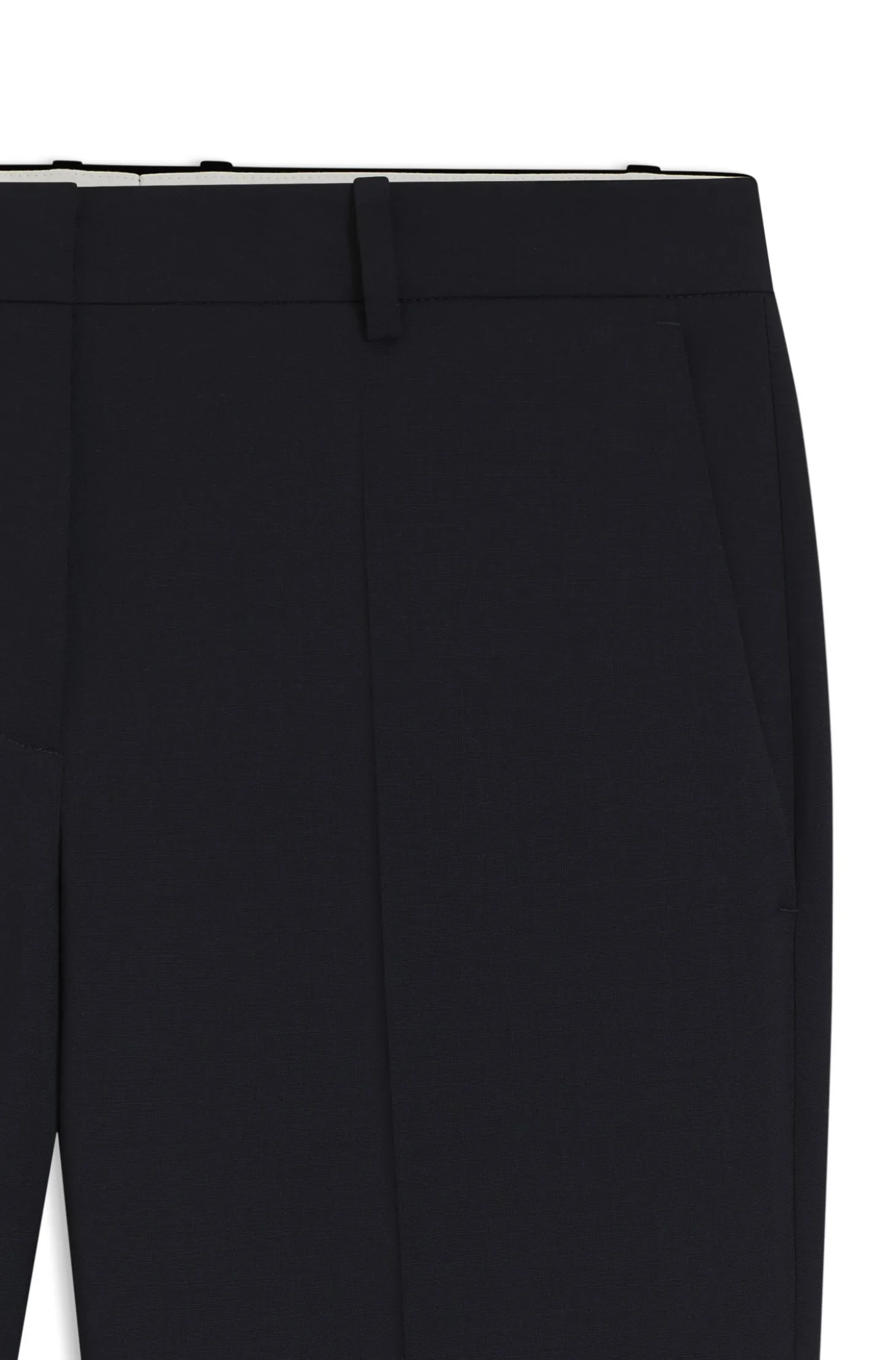 Regular-fit trousers in Italian-made virgin wool