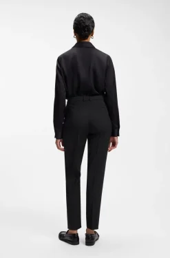 Regular-fit trousers in Italian-made virgin wool