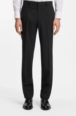 Regular-fit trousers in stretch wool