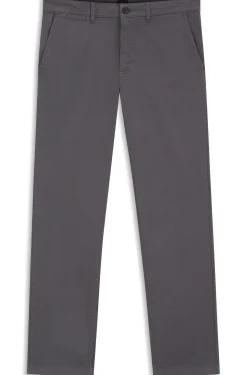 Regular-fit trousers in stretch-cotton satin