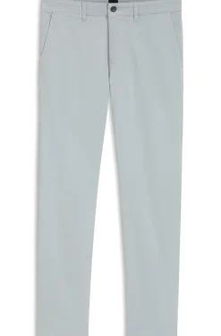 Regular-fit trousers in stretch-cotton satin